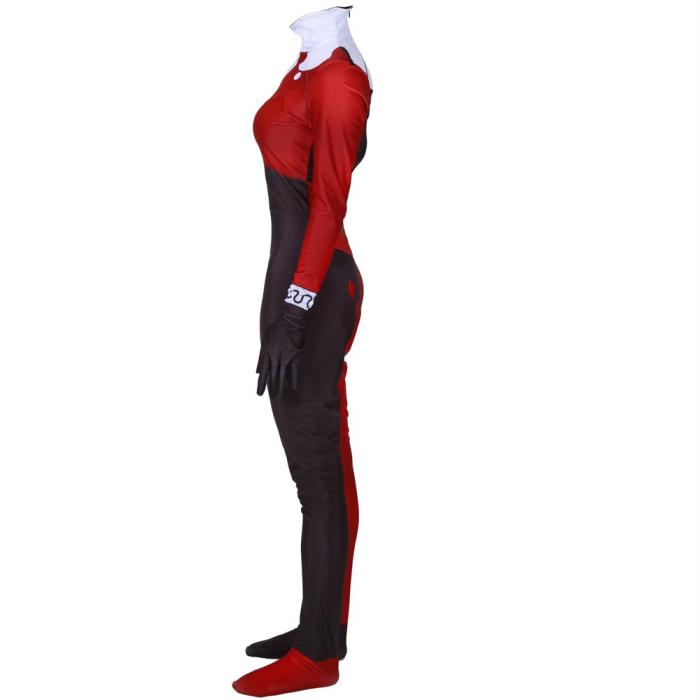 Superhero Harley Quinn Zentai Bodysuit Suit Jumpsuit Cosplay Costume