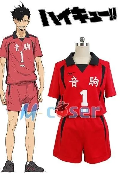 Anime Haikyuu Nekoma High School Uniform Kuroo Tetsurou/Kozumekenma Jersey Cosplay Costume Sportswear Full Set