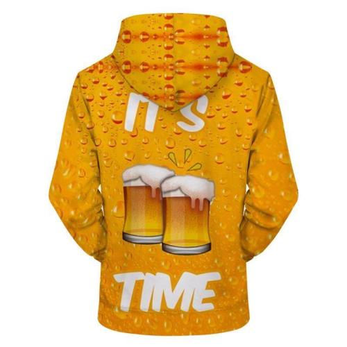 It'S Beer Time 3D Sweatshirt Hoodie Pullover
