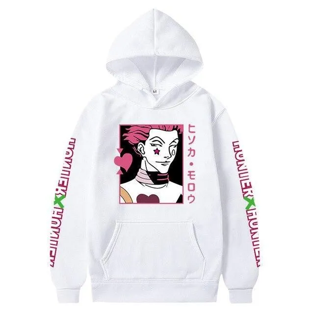 Men'S Hoodies Fashion Anime Hunter X Hunter Hisoka Men/Women Sweatshirts Casual Hooded Harajuku Hoodie