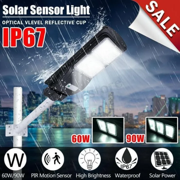 Solarmax -  Lumens - 60W - 120Led Solar Street Light