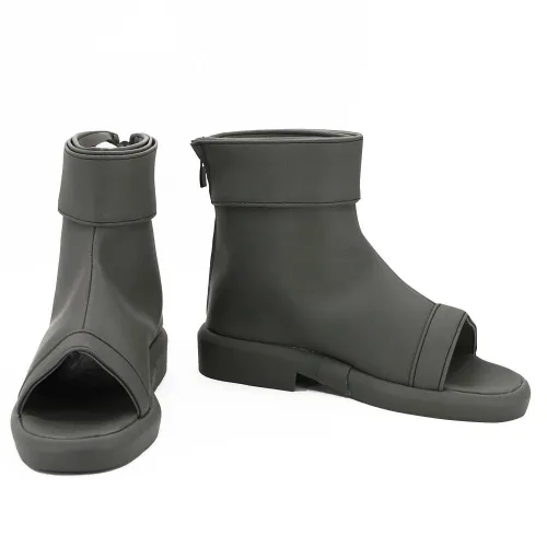 Kushina Uzumaki From Naruto Halloween Grey Cosplay Shoes