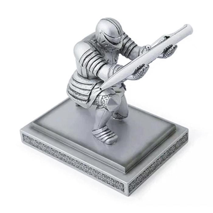 Knight Pen Holder Executive Soldier Figurine Pencil Stand