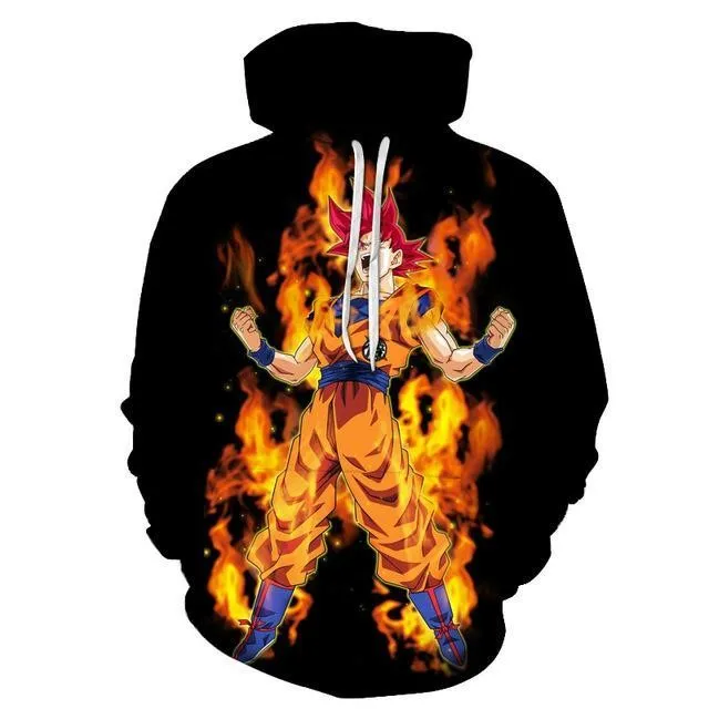 Dragon Ball Z Characters 3D Sweatshirt Hoodie Pullover