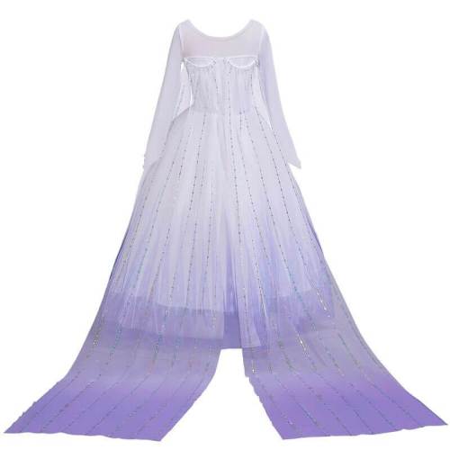 Kids Girls Princess Elsa White Dress Cosplay Costume Birthday Clothing