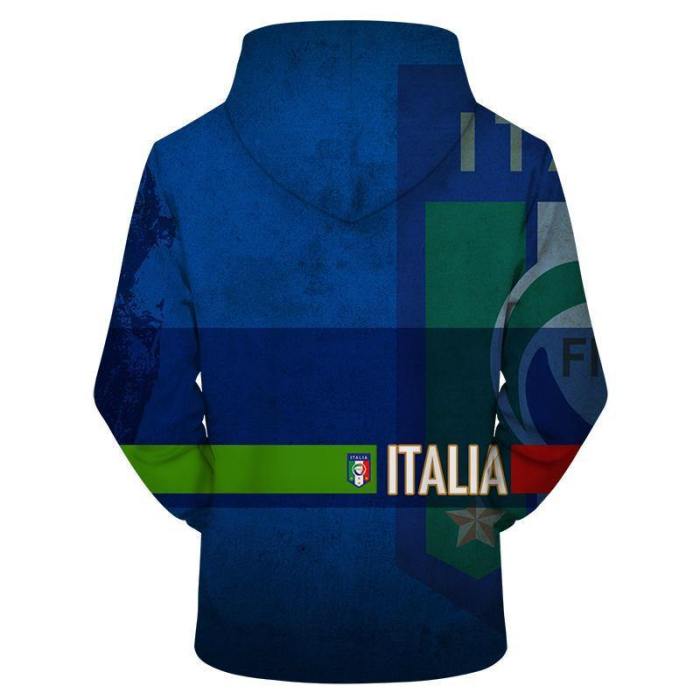 Italy Logo 3D - Sweatshirt, Hoodie, Pullover