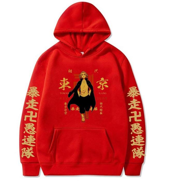Tokyo Revengers Anime Pocket Pullover Hoodie Hooded Sweatshirt