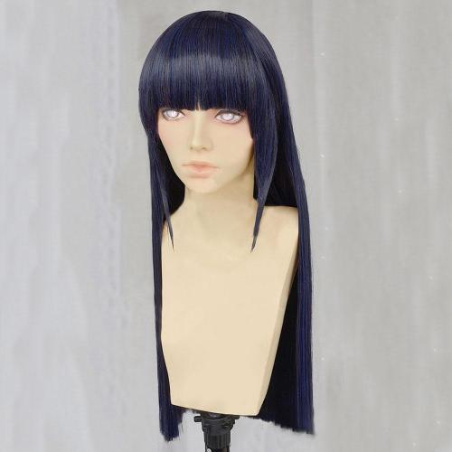 Hinata Hyuga From Naruto Halloween Blue Cosplay Wig