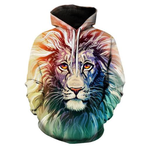 Ancient Colorful Lion 3D Sweatshirt, Hoodie, Pullover
