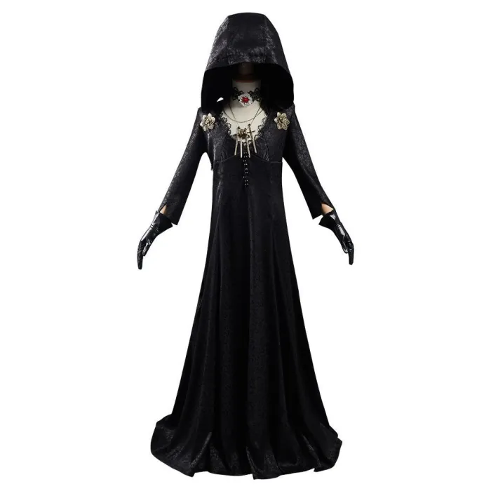 Resident Evil Village Vampire Lady Dress Outfits Kids Children Halloween Carnival Suit Cosplay Costume