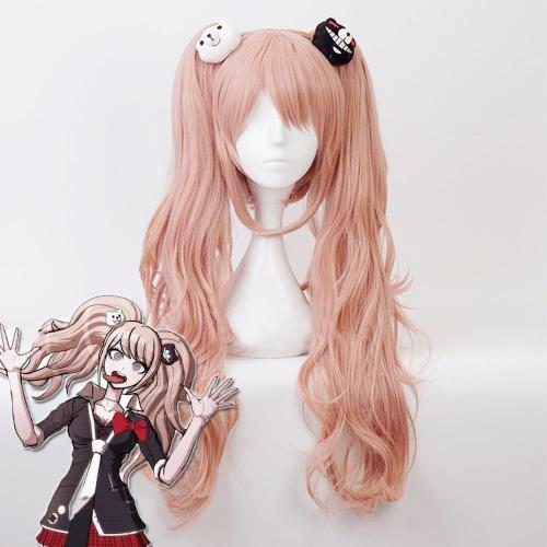 Danganronpa: Trigger Happy Havoc Junko Enoshima Orange Pink Cosplay Wig- Including Headwear