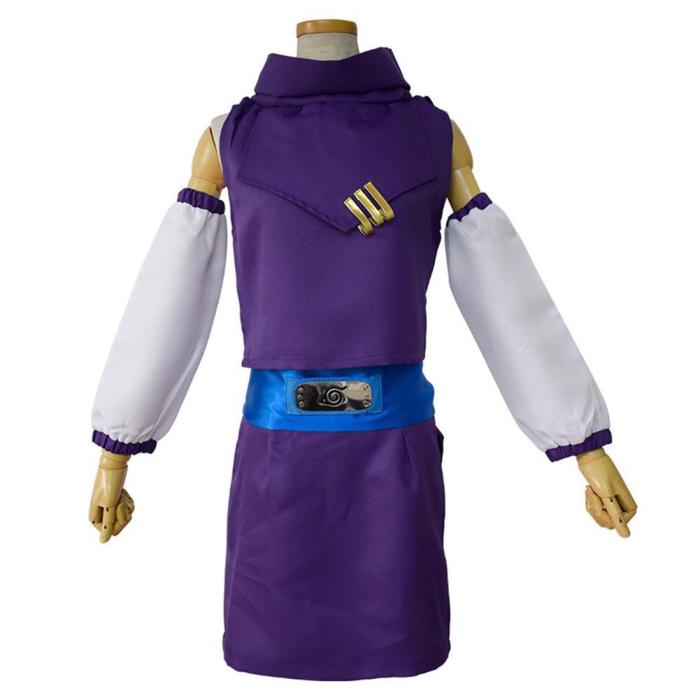Naruto Ino Yamanaka Kids Girls Ninja Uniform Outfits Halloween Carnival Suit Cosplay Costume