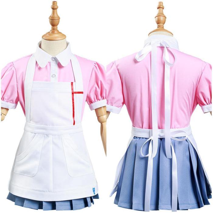 Danganronpa 2:Goodbye Despair Mikan Tsumiki Kids Children Shirt Skirt Outfits Halloween Carnival Suit Cosplay Costume