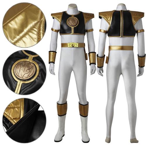 Mighty Morphin Power Rangers White Ranger Cosplay Costume