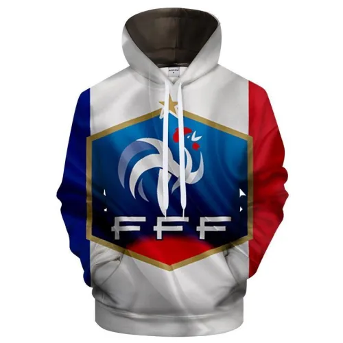 France Logo 3D - Sweatshirt, Hoodie, Pullover