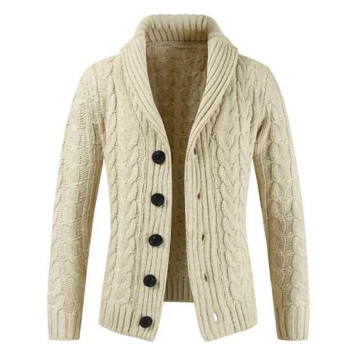 Men'S Thicken Long Sleeve Cardigan