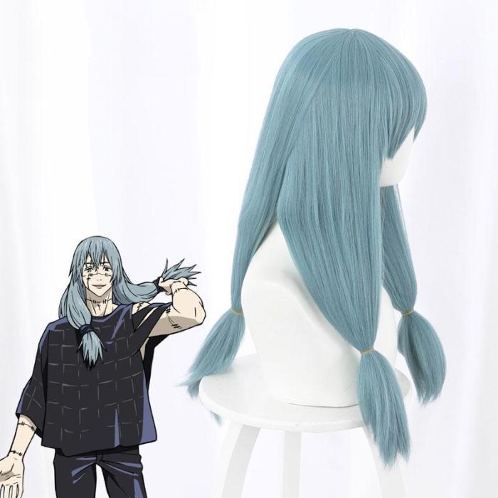 Jujutsu Kaisen Sorcery Fight Mahito Blue Cosplay Wig