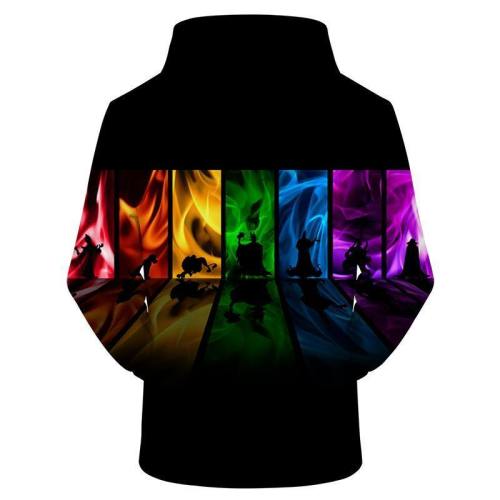 Rainbow Fire Pride 3D Sweatshirt Hoodie Pullover