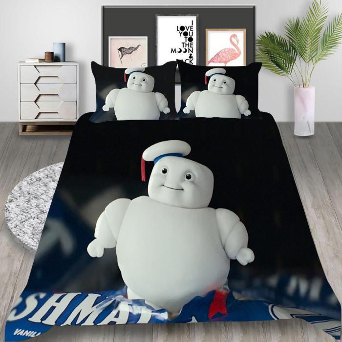 Ghostbusters Cosplay Bedding Set Duvet Cover Pillowcases Halloween Home Decor
