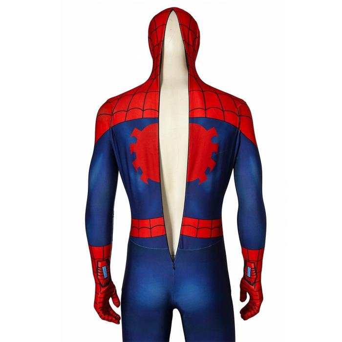 Spider-Man Peter Parker Ultimate Spider-Man Season1 Jumpsuit Cosplay Costume -