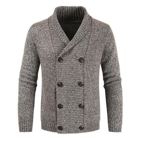Mens Thicken Cardigan Knit Sweaters