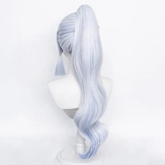 Genshin Impact Kamisato Ayaka Heat Resistant Synthetic Hair Carnival Halloween Party Props Cosplay Wig