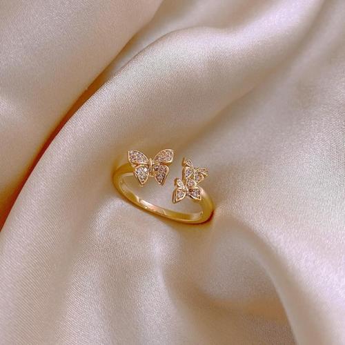 Exquisite Adjustable Butterfly Ring