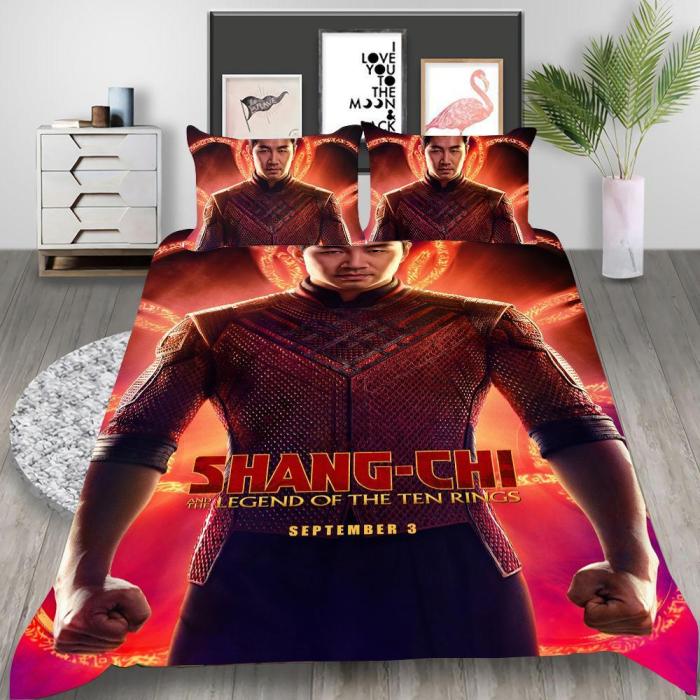 Shang-Chi Cosplay Bedding Set Duvet Cover Pillowcases Halloween Home Decor