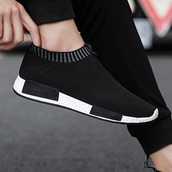 Men Breathable Summer Non-Leather Casual Lightweight Sock Shoes