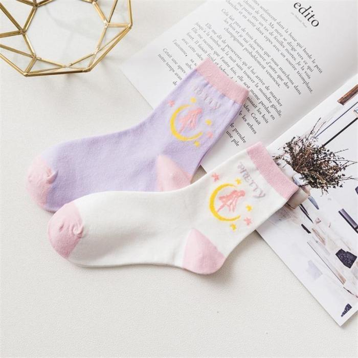 Pretty Usagi Socks (Two Pairs)