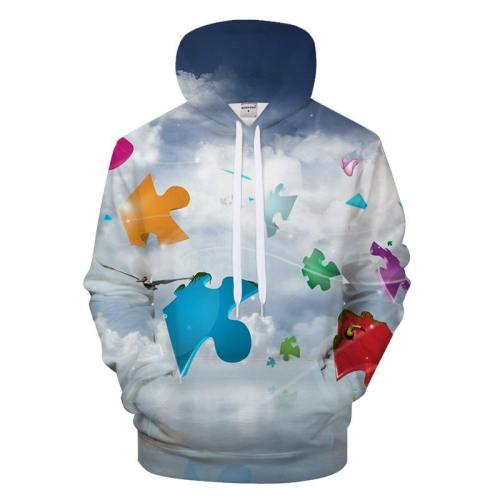 Autism Sky 3D - Sweatshirt, Hoodie, Pullover - Support Autism Awareness