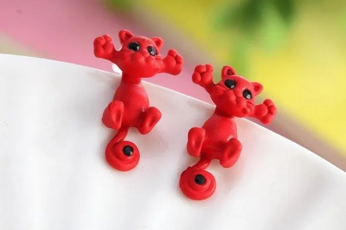 Cute Cat Stud Earrings