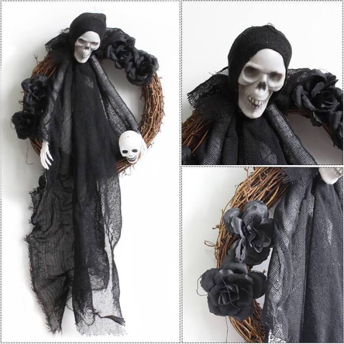 Halloween  Horror Ghost Couple Skull Doll Home Wall Decorations