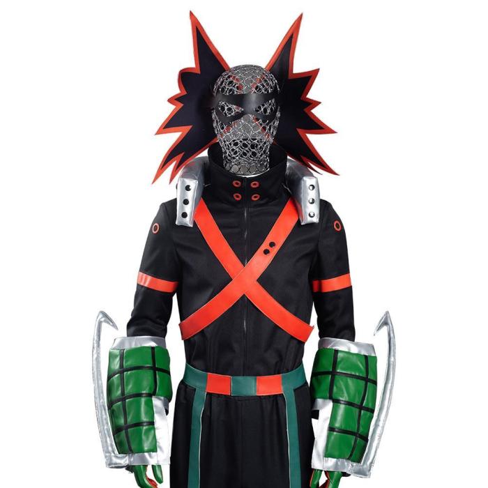 My Hero Academia S5 Bakugou Katsuki Battle Outfits Halloween Carnival Suit Cosplay Costume