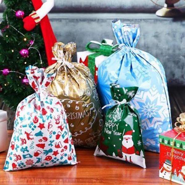 Drawstring Christmas Gift Bags(15 Sets)