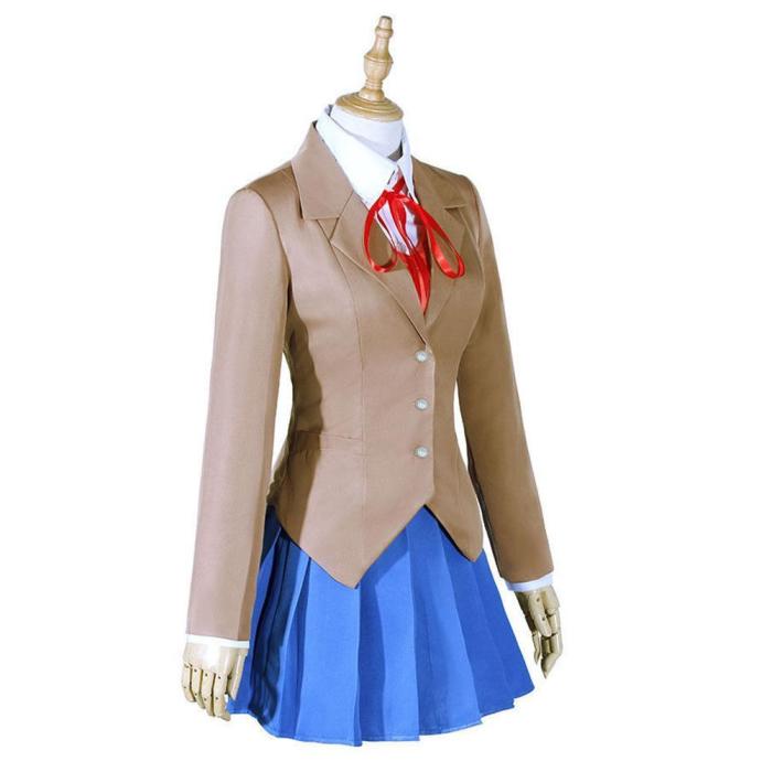 Doki Doki Literature Club Monika Outfits Halloween Carnival Suit Cosplay Costume