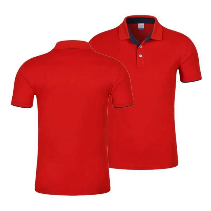 Men'S Breathable Multicolor Casual Cotton Polo Tops