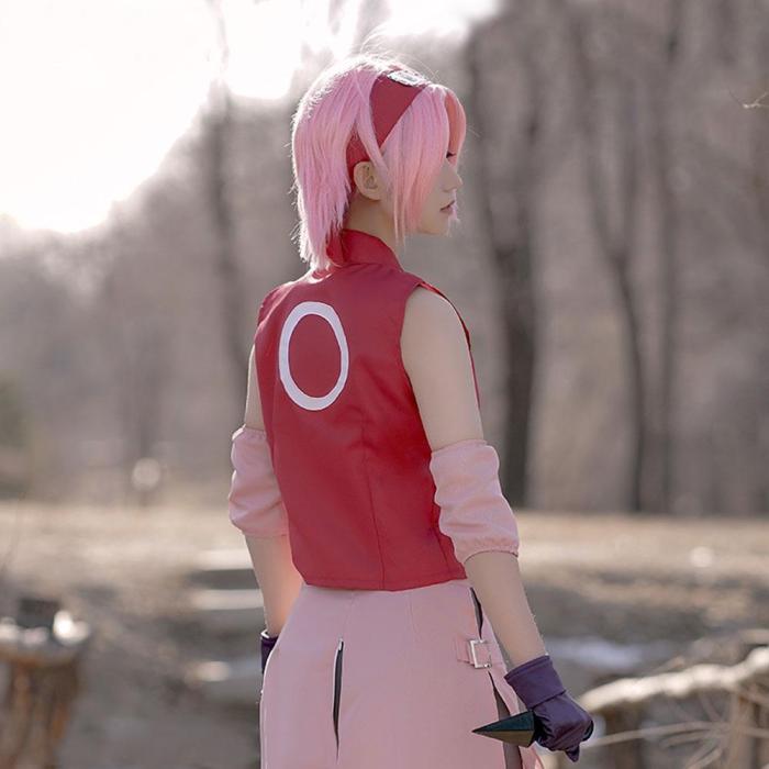 Sakura Haruno From Naruto Halloween Cosplay Costume