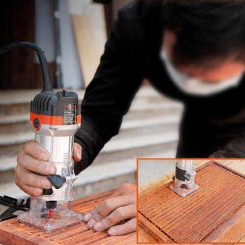 0Rpm Electric Hand Trimmer Router Wood Carving Machine