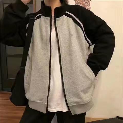 Oversize Sweatshirt Women Zip Up Hoodie Women Harajuku Japanese Street Wear Alt Aesthetic Hip Hop Couple Tops