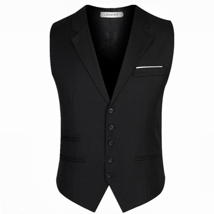 Formal Fashion Business Suit Collar Vest