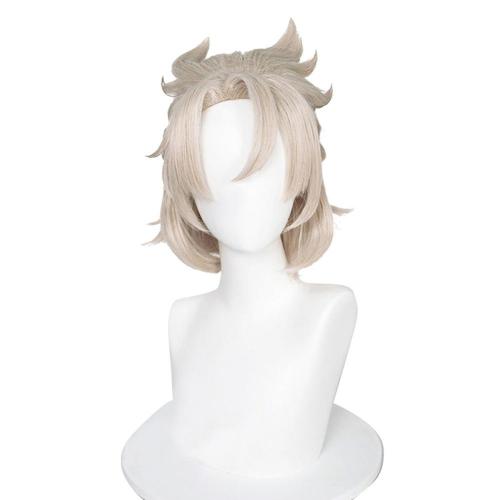 Genshin Impact Albedo Heat Resistant Synthetic Hair Carnival Halloween Party Props Cosplay Wig