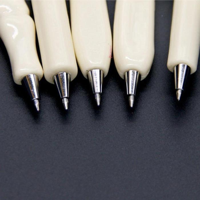 5Pcs Creative Bone Shape Ball Pens