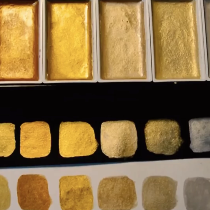 Starry Gold Watercolors 5 Set