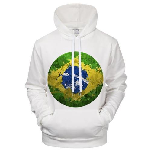 Brazil World 3D - Sweatshirt, Hoodie, Pullover