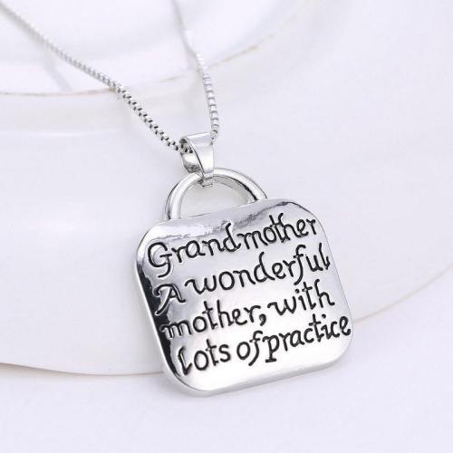 Engraved Grandmother Necklace
