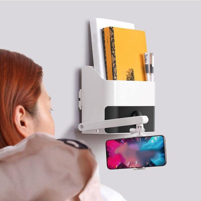 Multi-Function Wall Mounted Bedside Shelf With Phone Holder