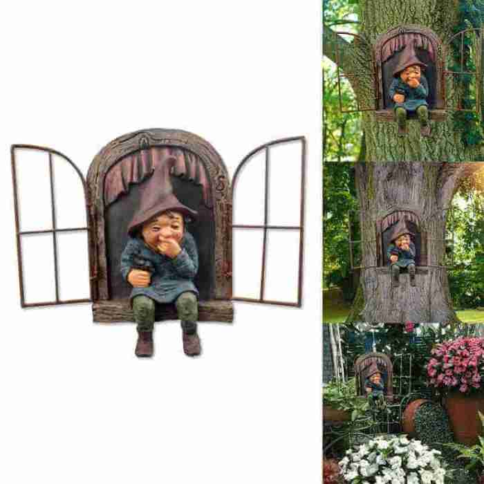 Garden Gnomes 3D Ornaments Dwarfs Resin Crafts Ornaments Decoration
