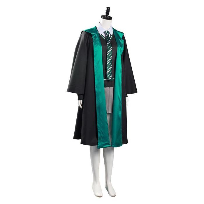Harry Potter Slytherin Women School Uniform Outfits Halloween Carnival Suit Cosplay Costume