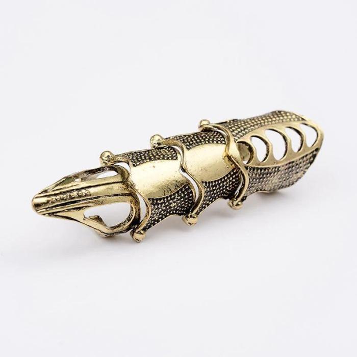 Gothic Knight Armor Knuckle Finger Rings